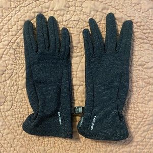 Head size large ladies gloves. Dark grey.